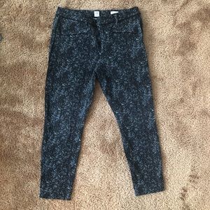 GAP Skinny Ankle Pants Floral Print